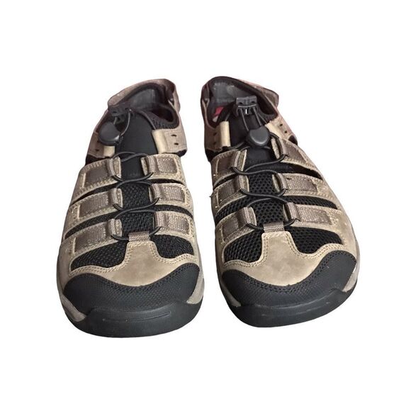 Abeo Men\'s Size 8 Tan and Black Sandals main image 12